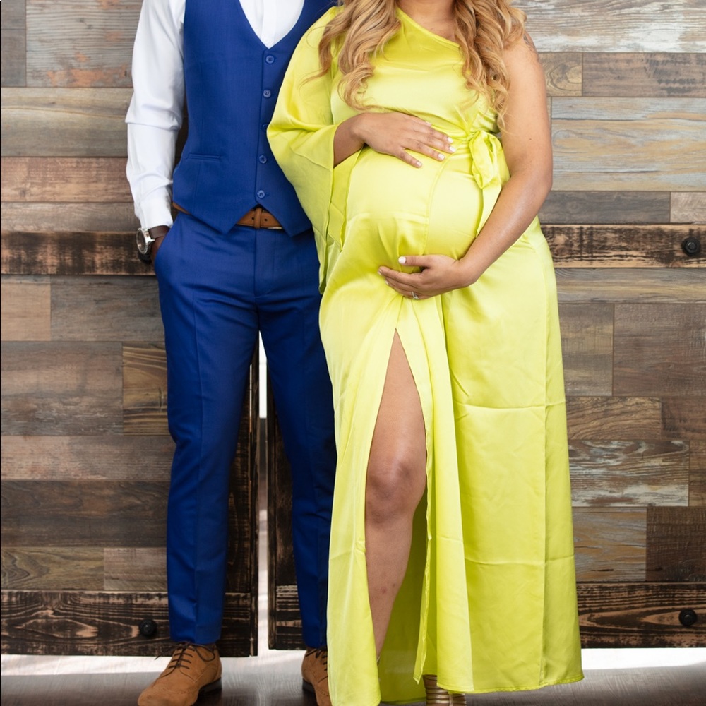 Lime Wrap Dress - image 1